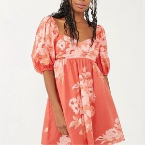 Free People Peony Puff Sleeve Dress